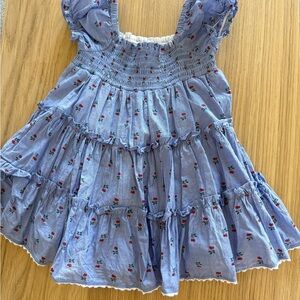 Janie & Jack Blue Floral Smocked Dress